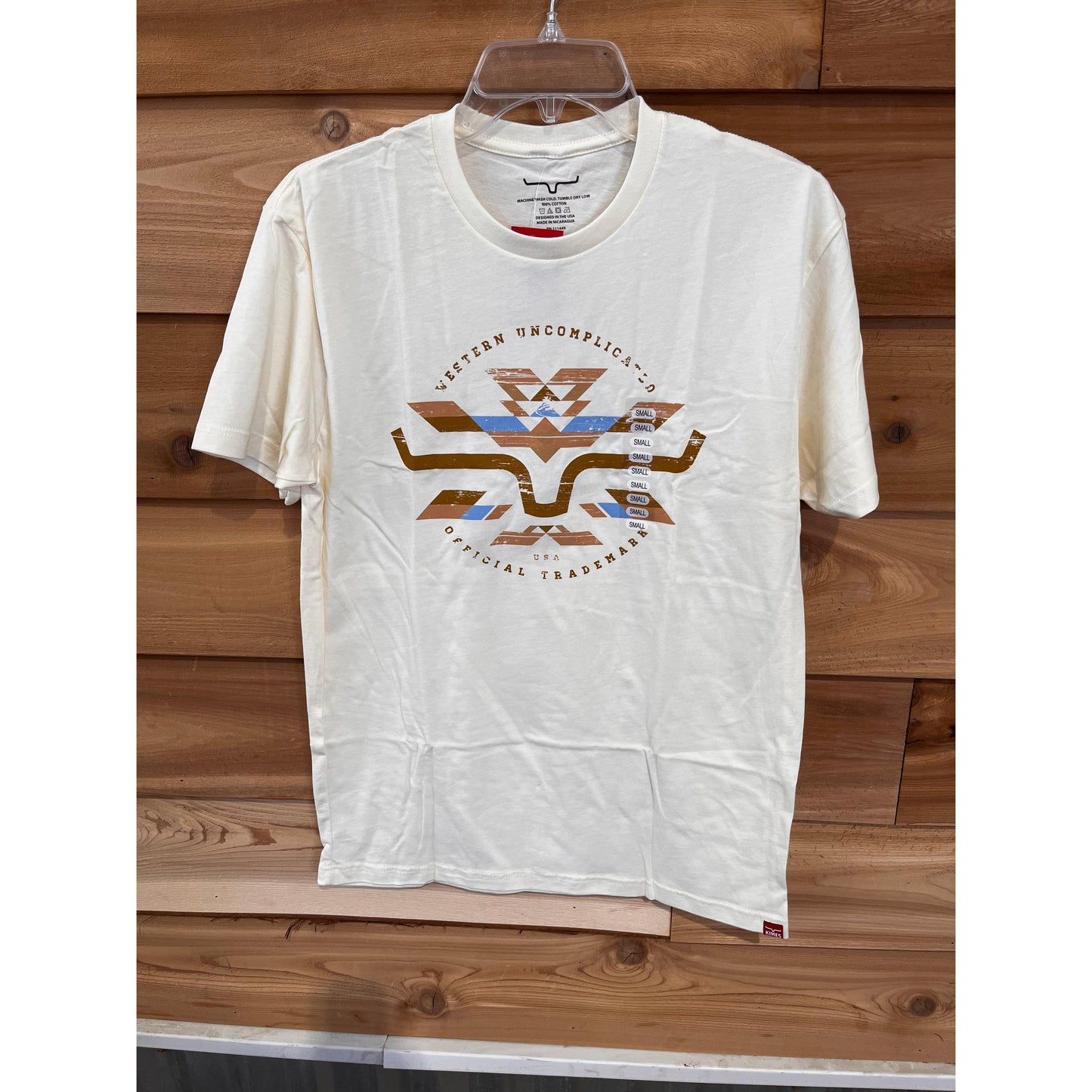 Kimes Men's Short Sleeve Circular Serape Tee Shirt- Multiple Colours