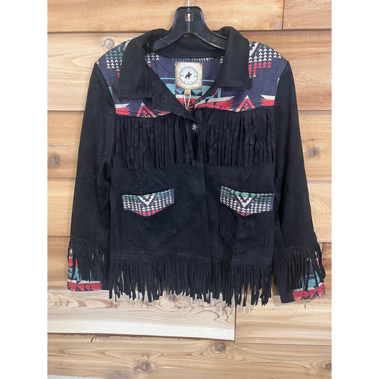 Fashion Express Women's Fringe Jacket-