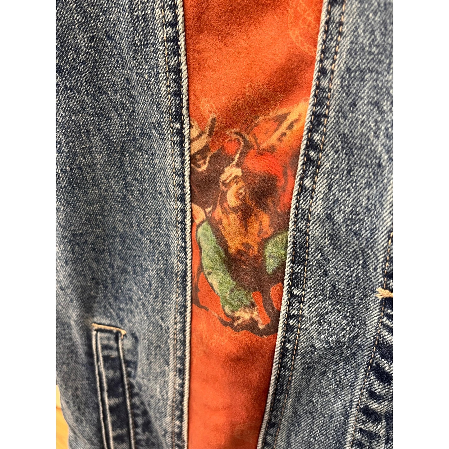 Fashion Express Women's Long Sleeve Western Jacket- Denim