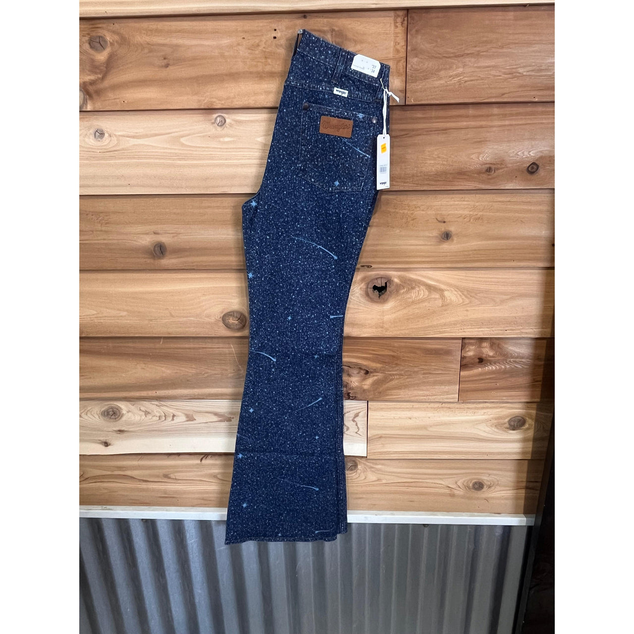 Wrangler Women's Fierce High Rise  Flare Jean- Galaxy
