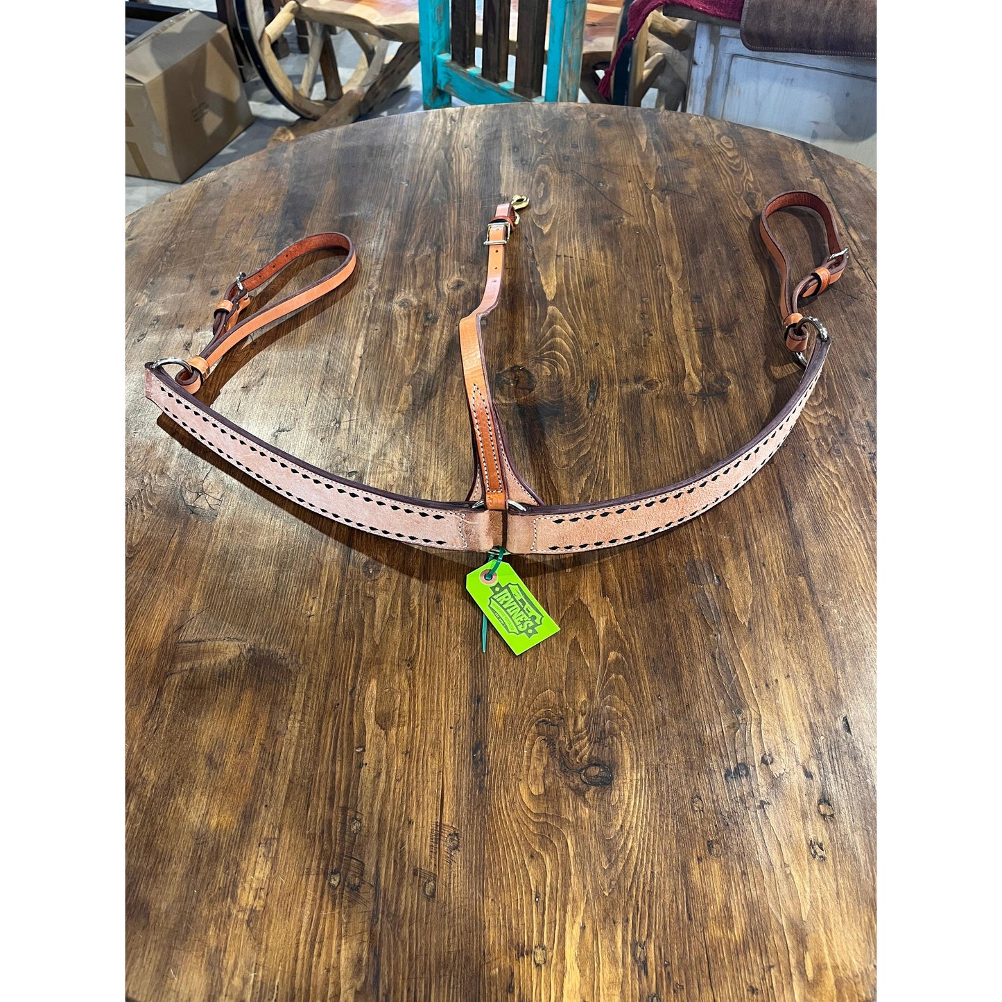 Irvine's Breast Collar 1 3/4" Rough Out/Buckstitch