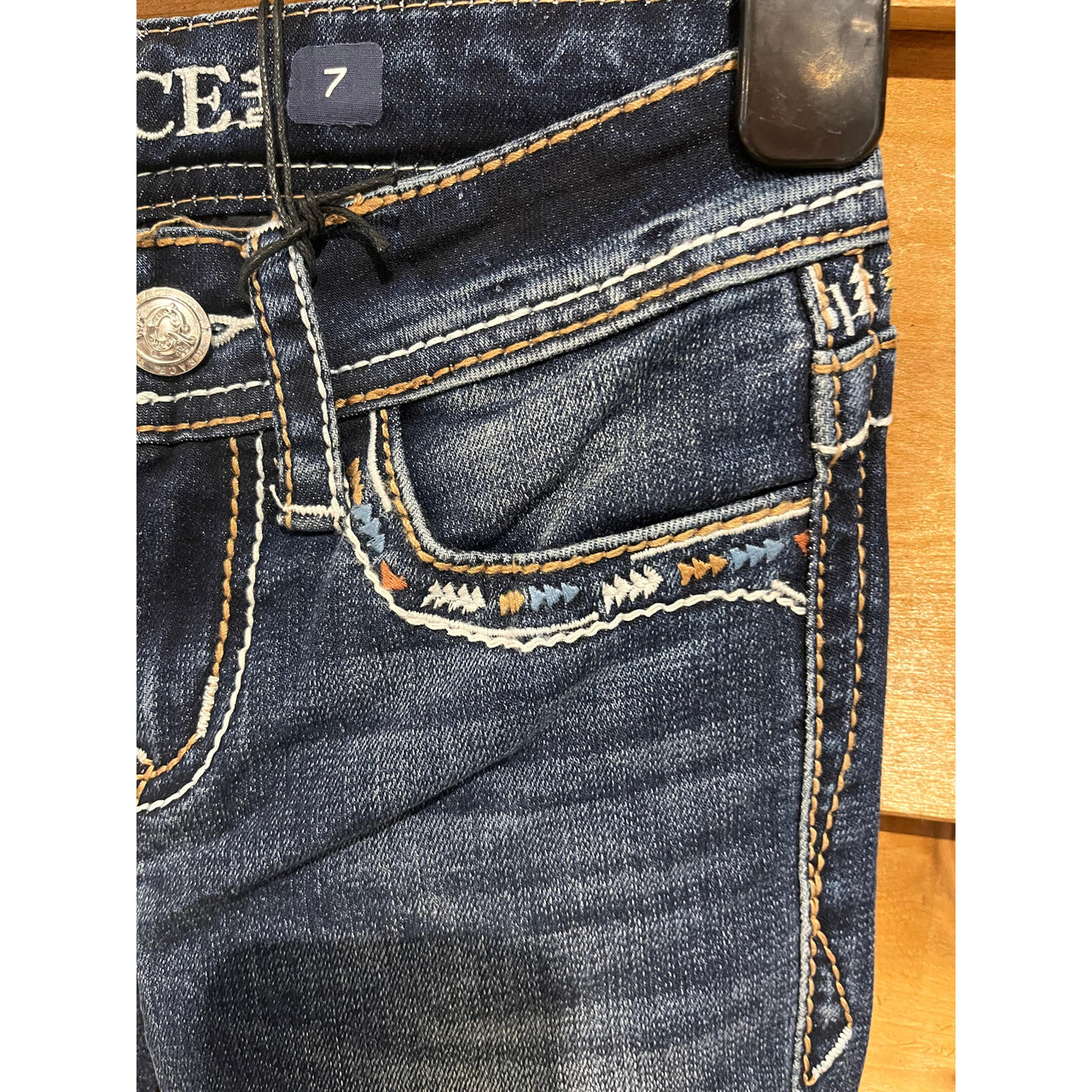 Grace in LA Girl's Aztec Yoke Jeans