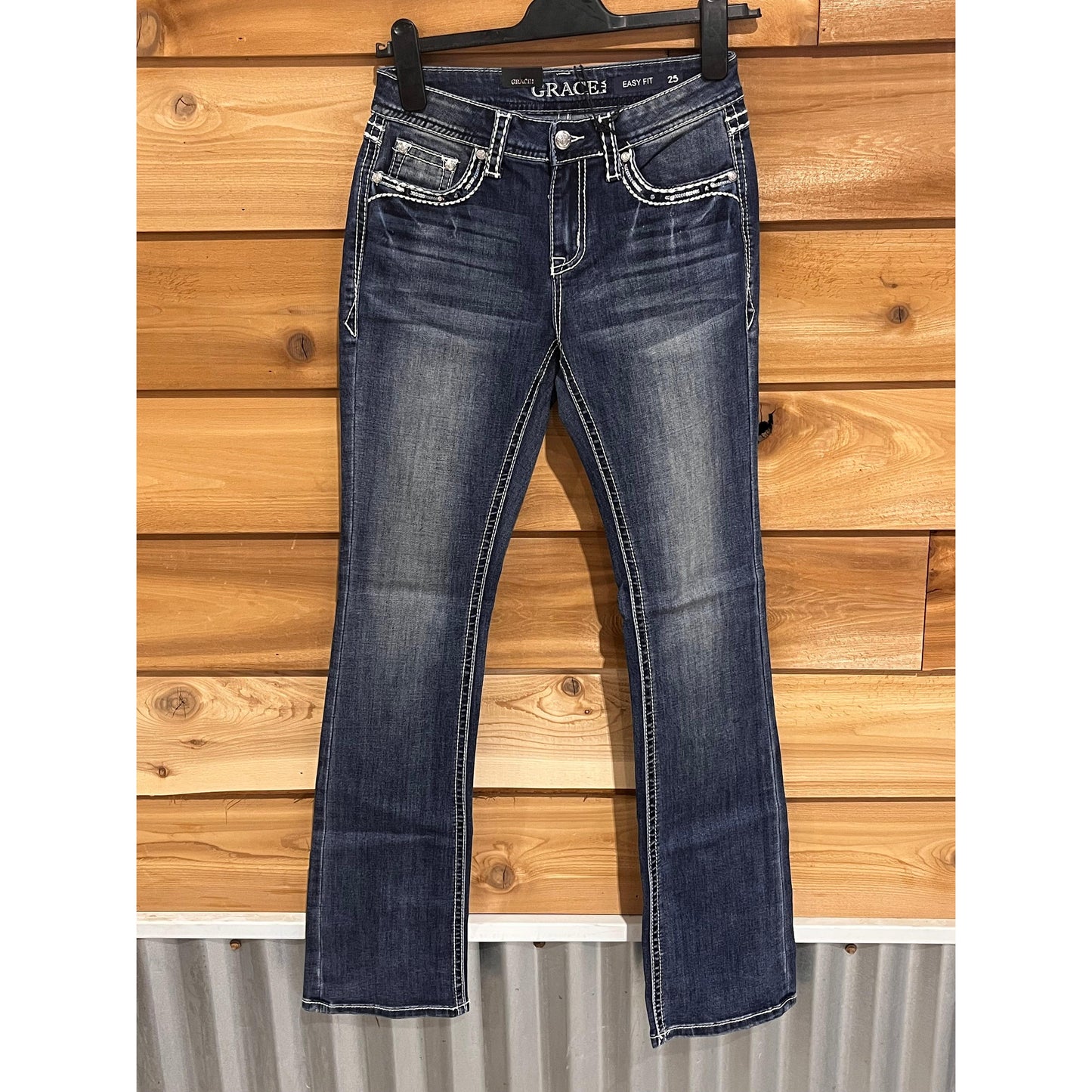 Grace in LA Women's Heavy Stitched Jeans