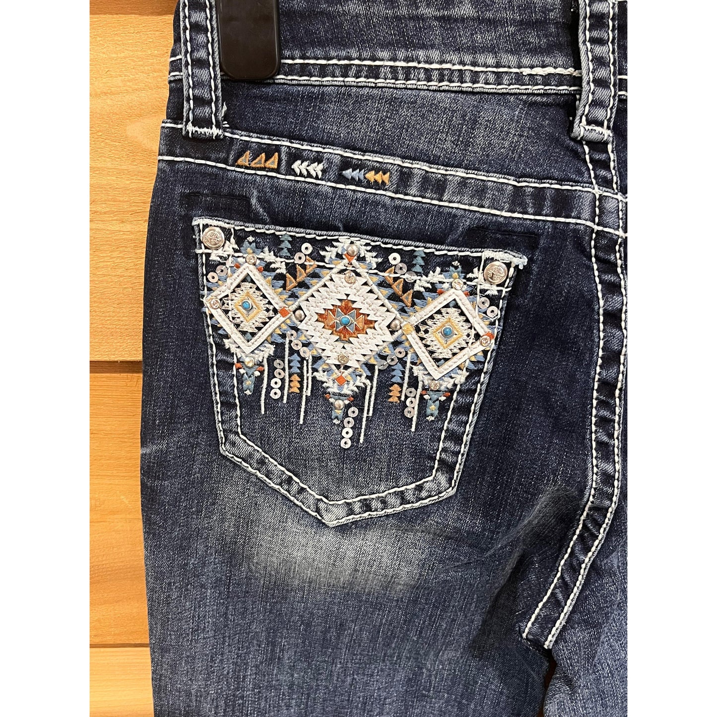 Grace in LA Women's Aztec Modify Jeans