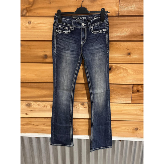 Grace in LA Women's Steer Head Nu Jeans