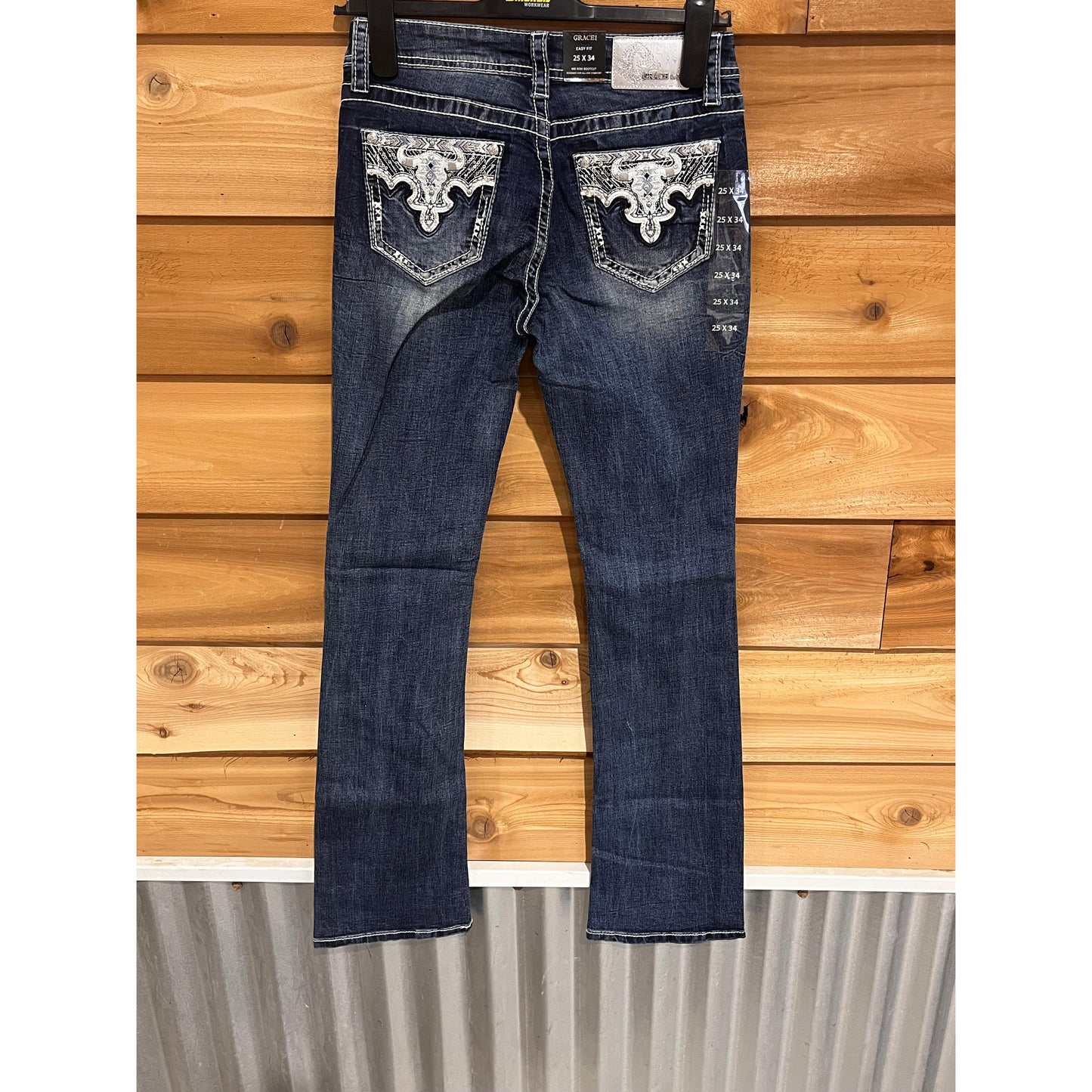Grace in LA Women's Steer Head Nu Jeans