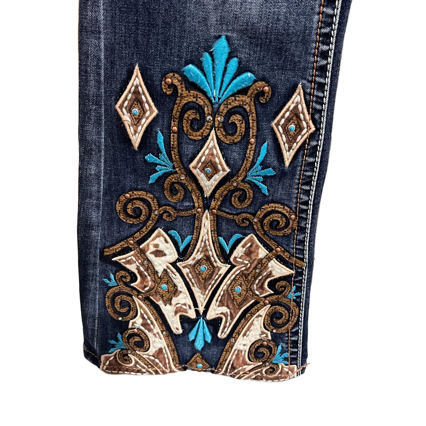 Grace in LA Women's Aztec Emblem Jeans