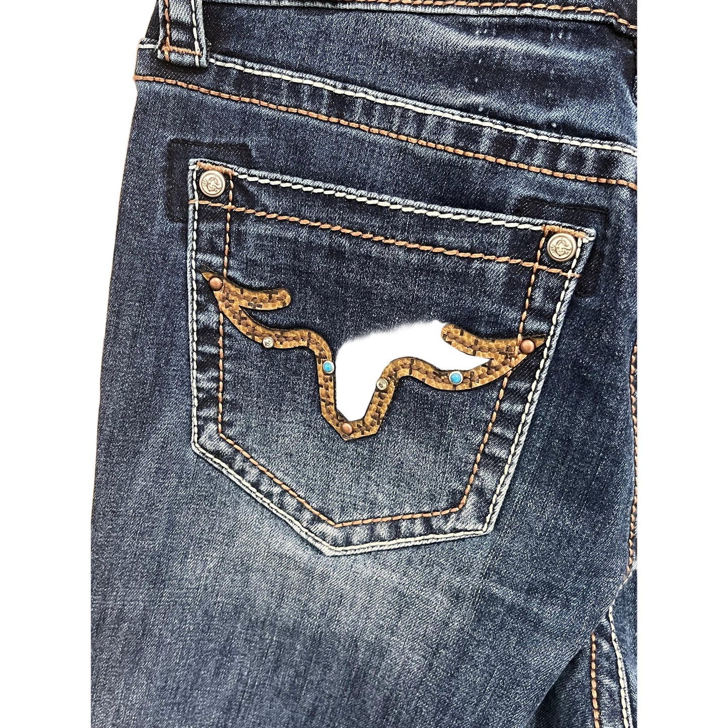 Grace in LA Women's Aztec Emblem Jeans