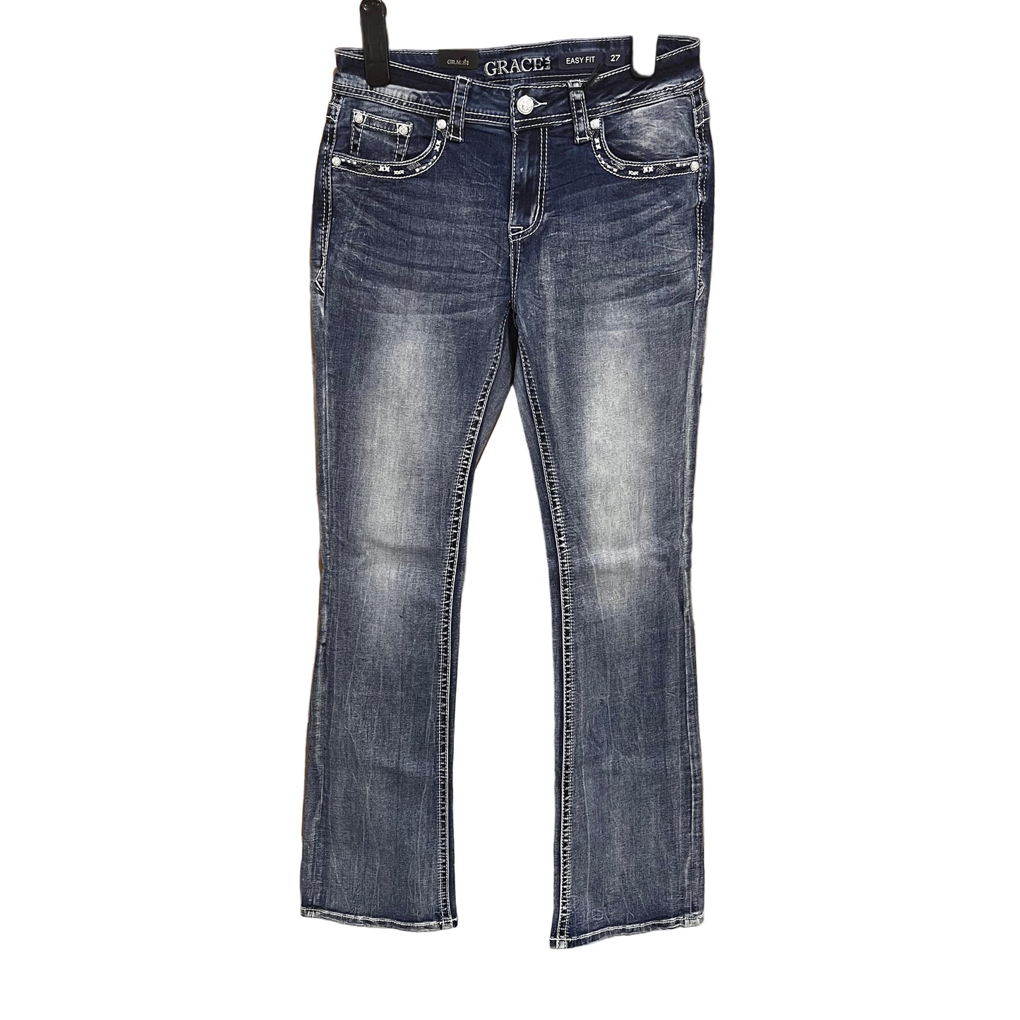 Grace in LA Women's Midrise Horseshoe Bootcut Jeans