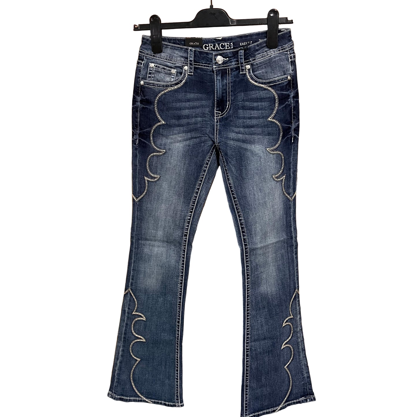 Grace in LA  Women's Simple Emb on Jeans