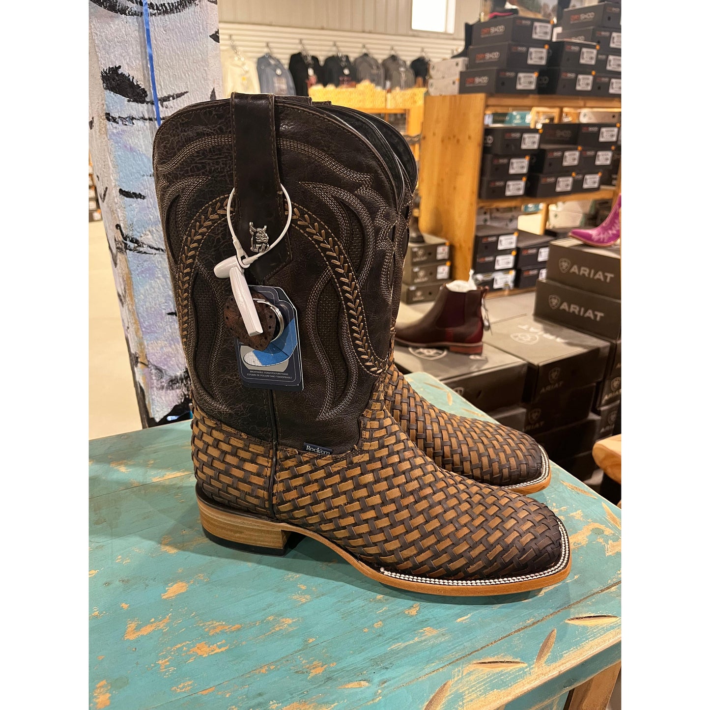 Rock'em Men's Hungria Choco/Tan Western Boots