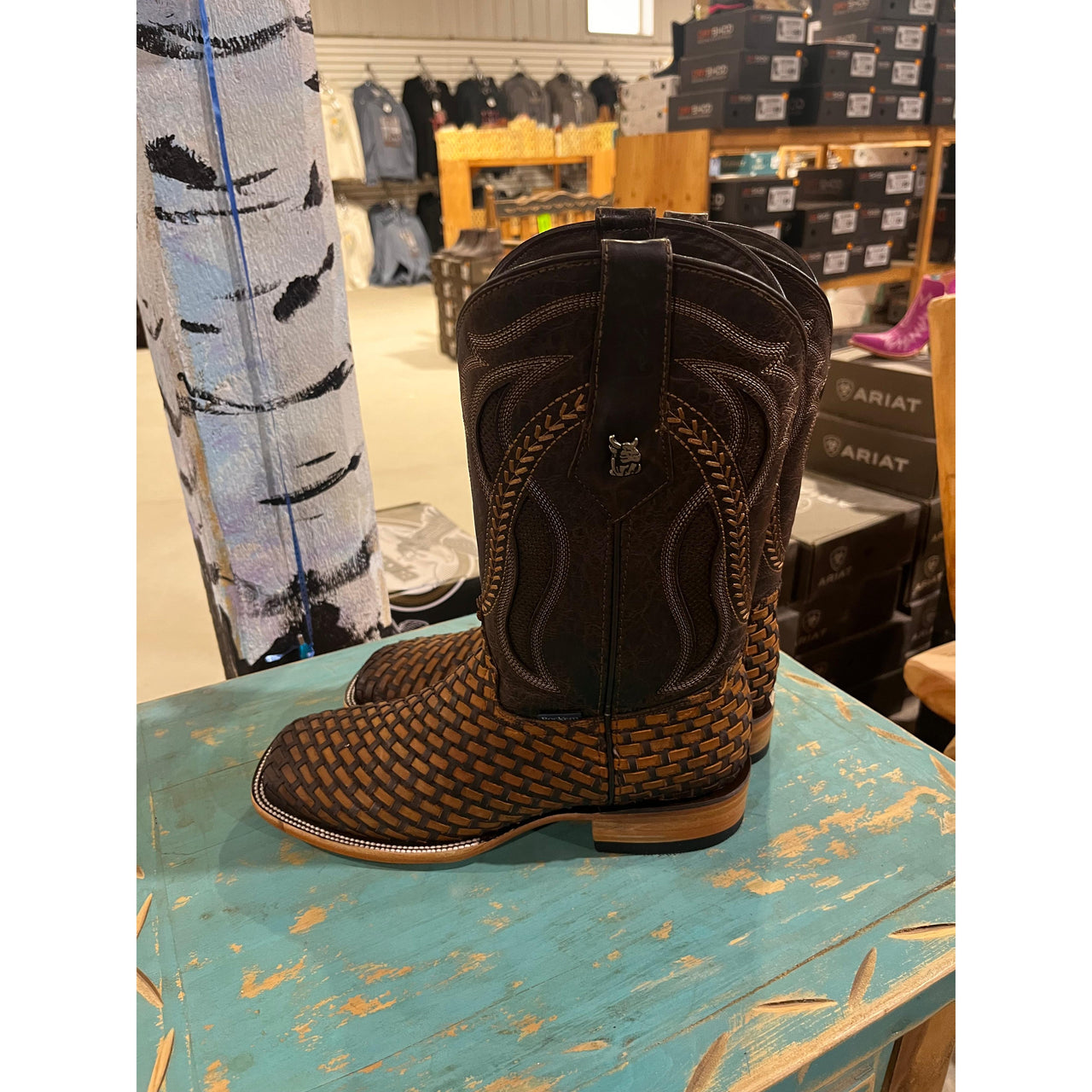 Rock'em Men's Hungria Choco/Honey Western Boots