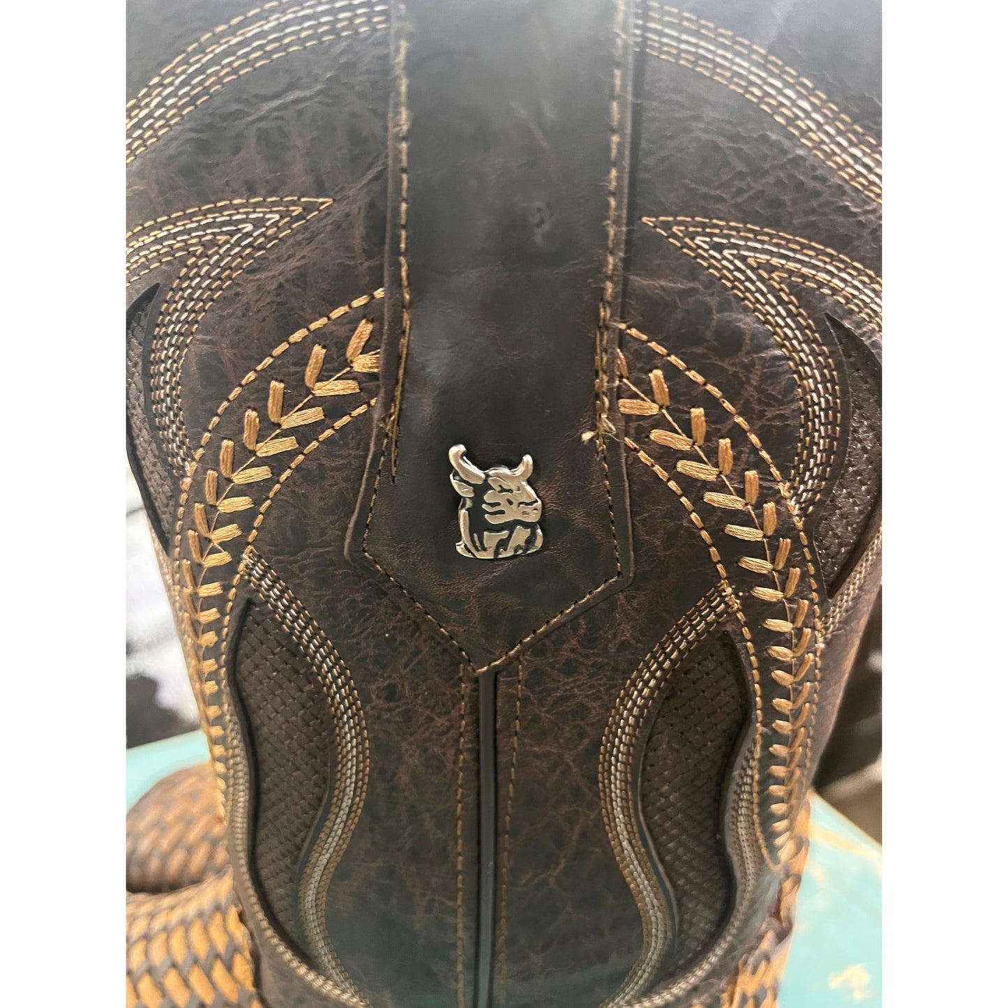 Rock'em Men's Hungria Choco/Honey Western Boots