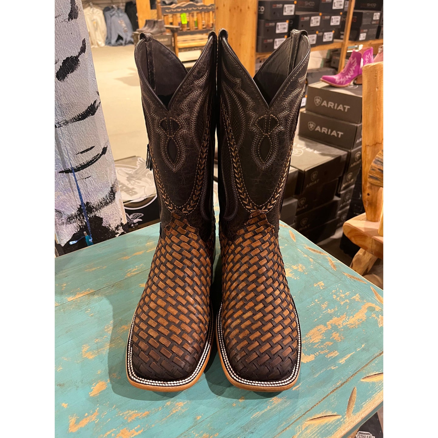 Rock'em Men's Hungria Choco/Honey Western Boots