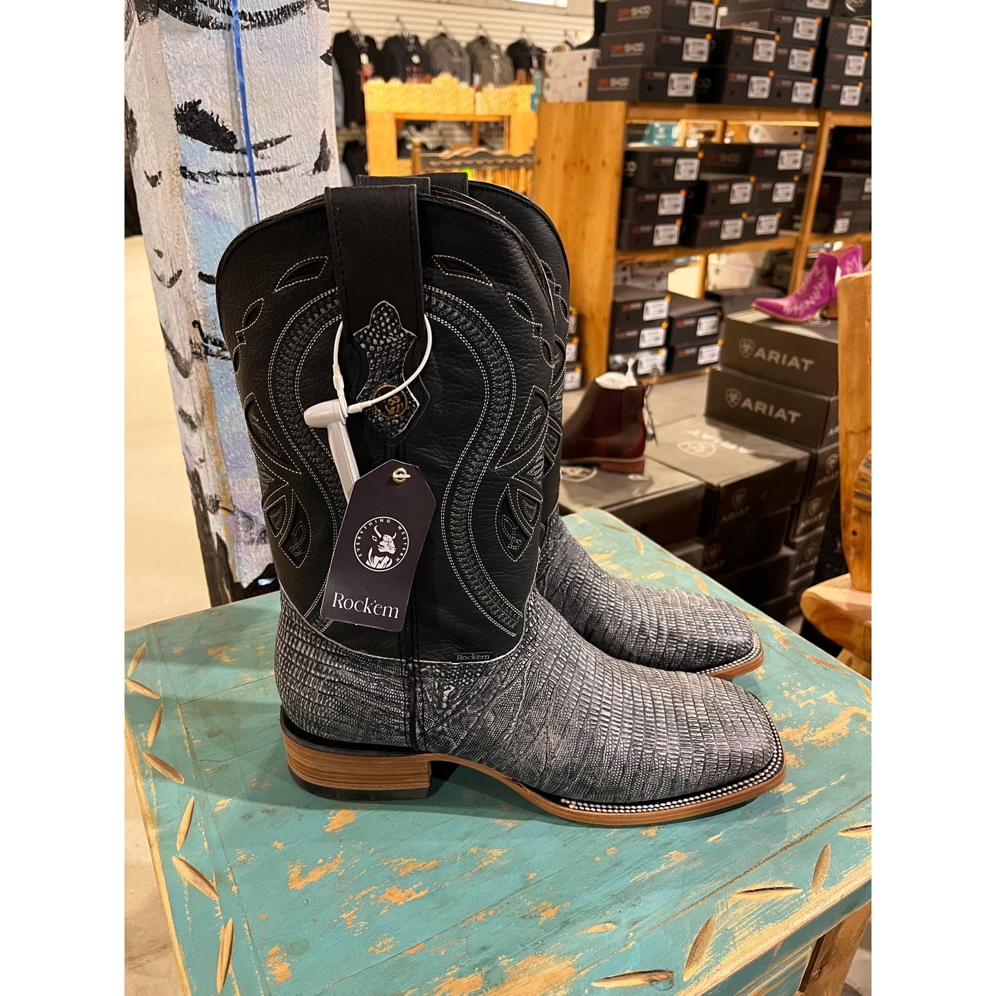 Rock'em Men's Lizard Negro - Rust