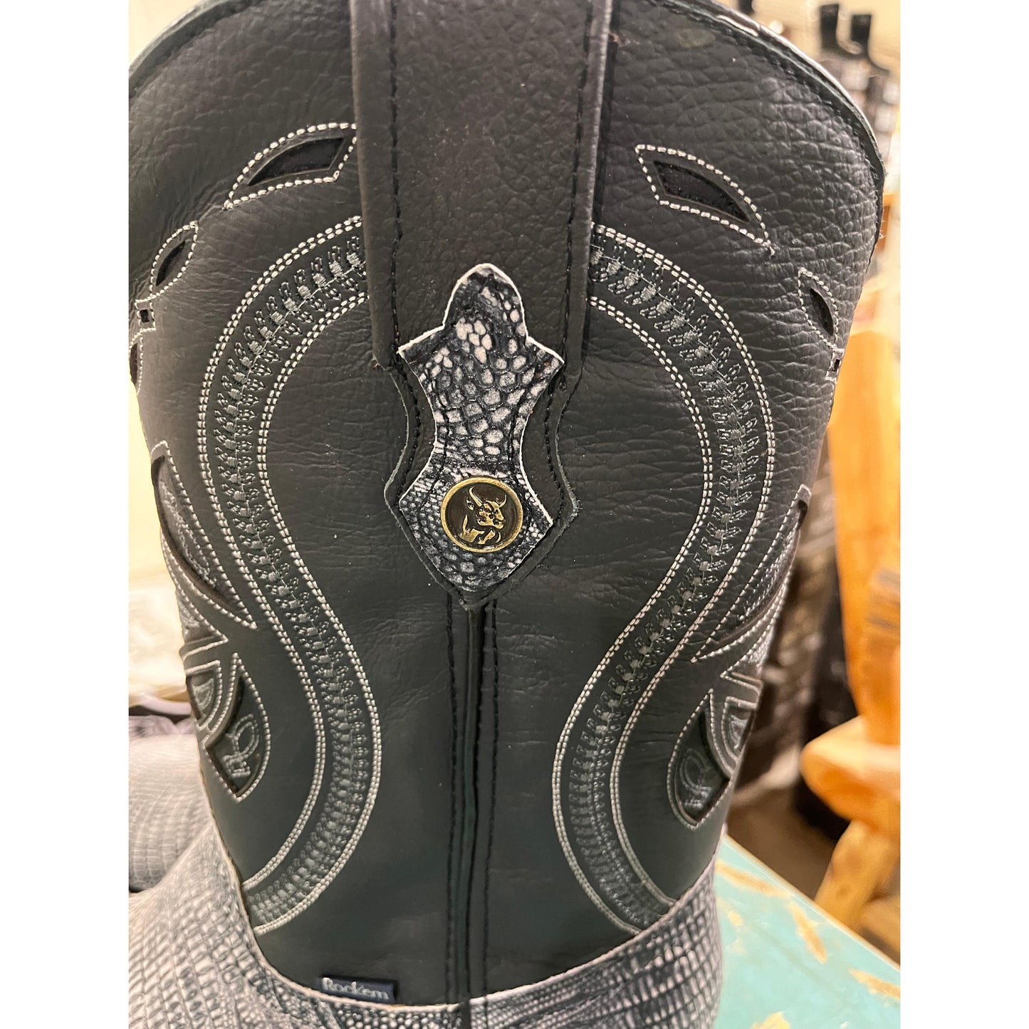 Rock'em Men's Lizard Negro - Rust