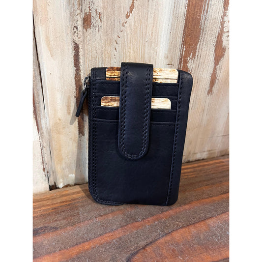 Rugged Earth Leather Wallet - Black