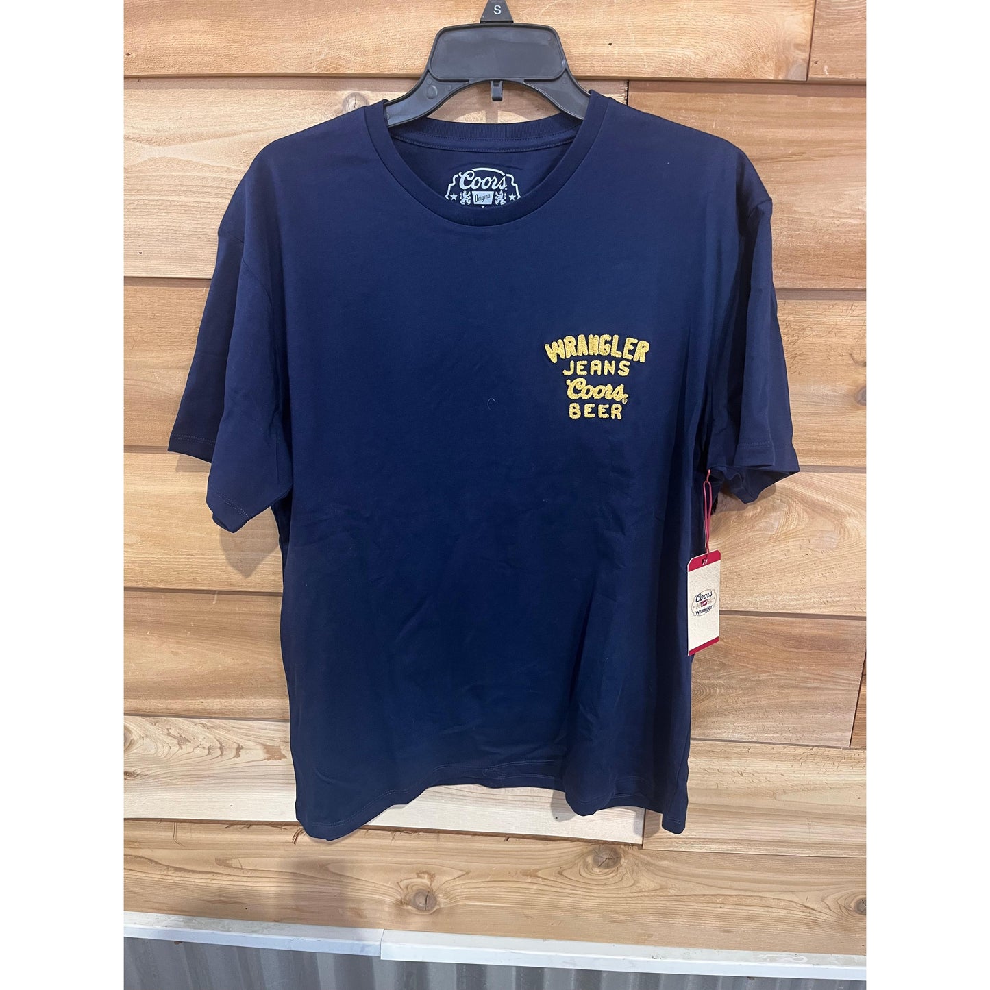 Wrangler Men's Coors Canada Tee Shirt- Navy