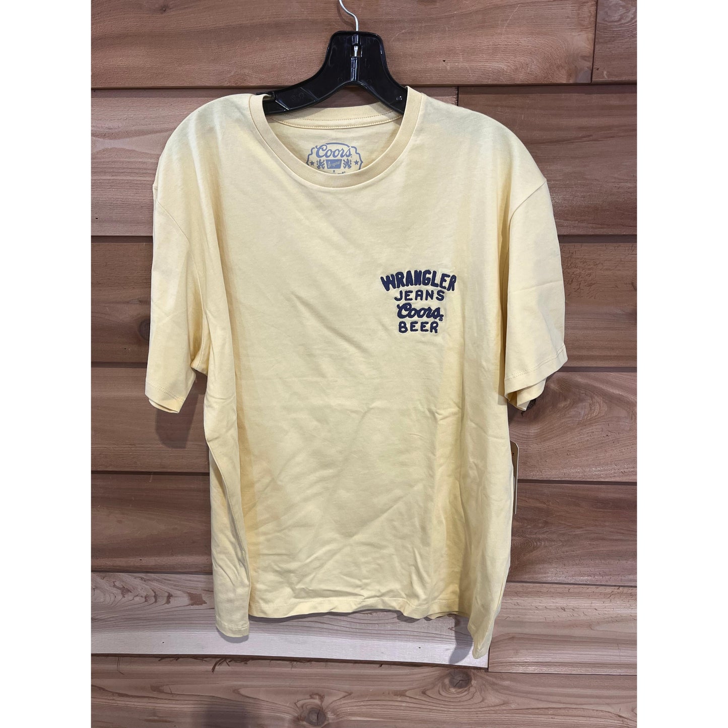 Wrangler Men's Coors Canada Tee Shirt - Buff Yellow