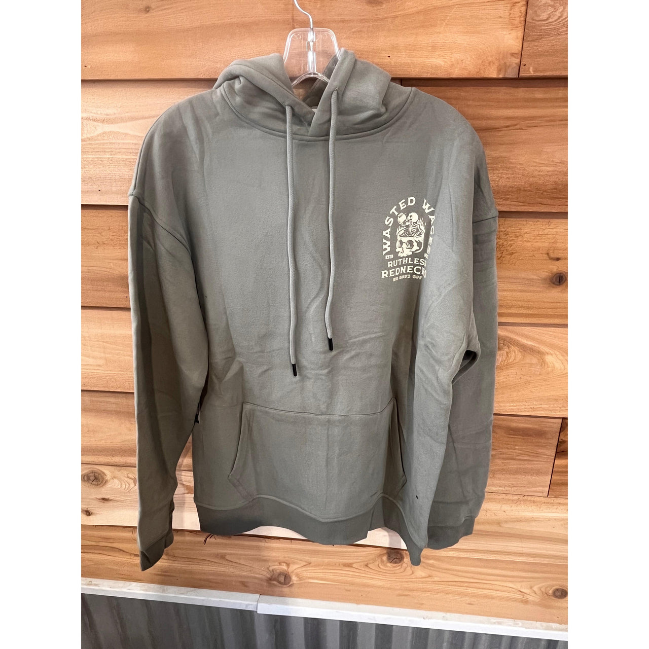 Ruthless Rednecks Skull Spa Heavyweight Hoodie - Sage