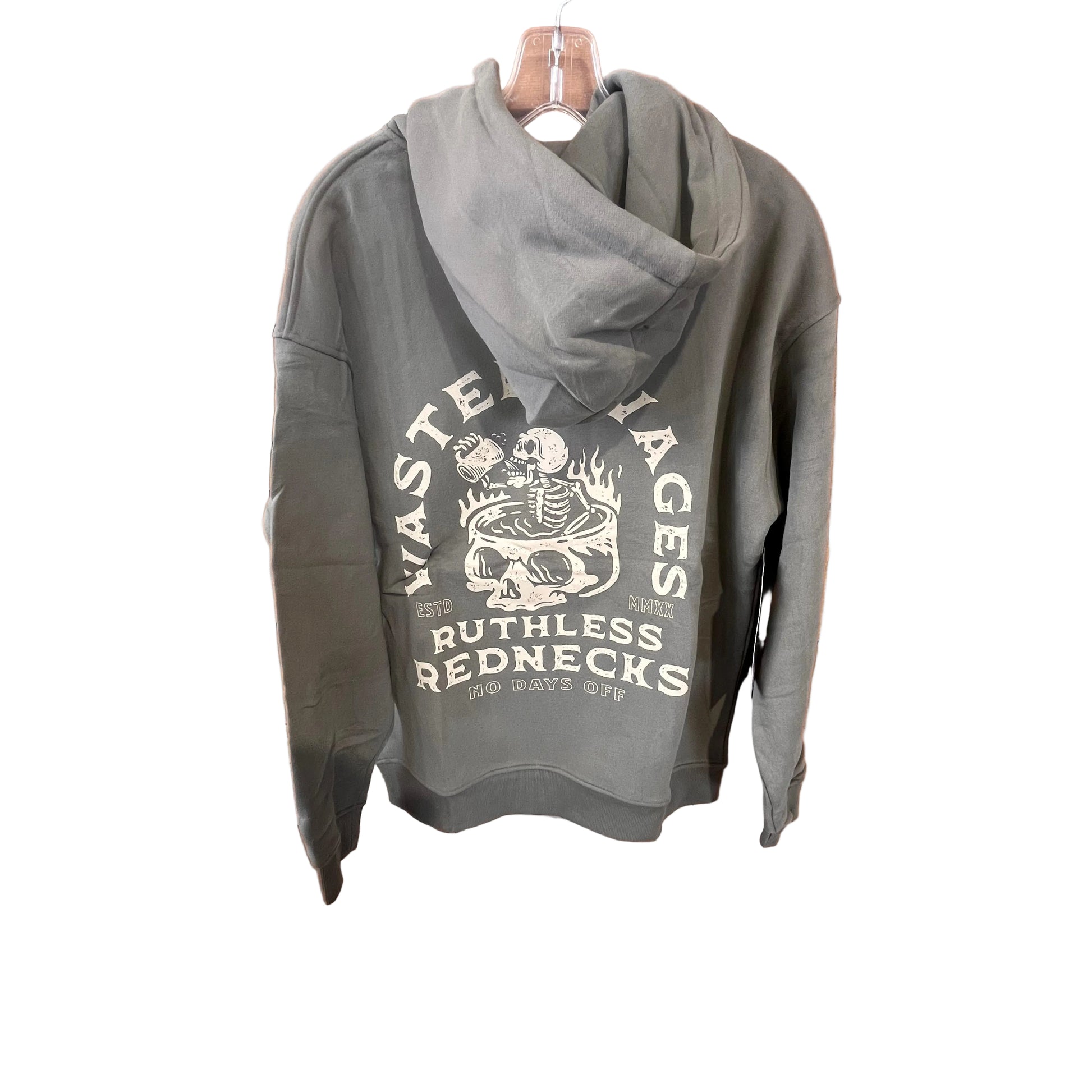 Ruthless Rednecks Skull Spa Supercharged Hoodie - Sage - Irvine Tack & Western Wear