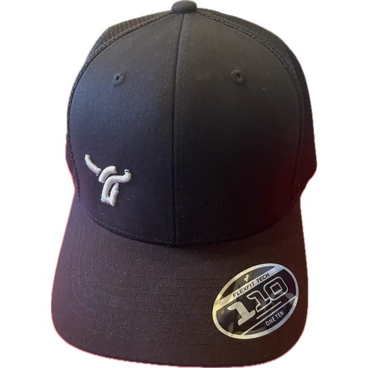 B8 Ranch Apparel 110 Flexfit Black Mesh with Small  Logo - Black