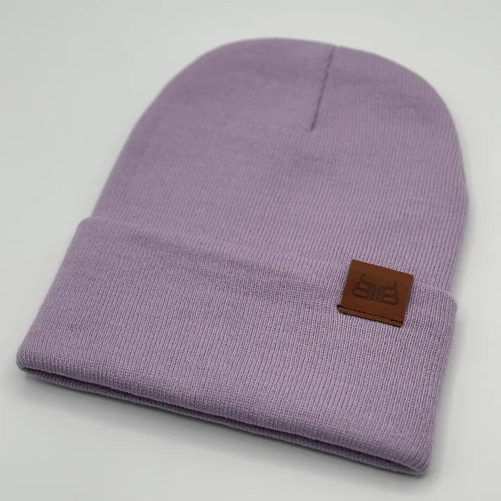 Baredown Leather Tag- Beanie