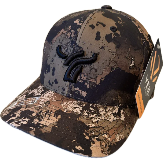 B8 Ranch Apparel Flexfit Veil Camo Cap with Large Logo - Wideland Camo