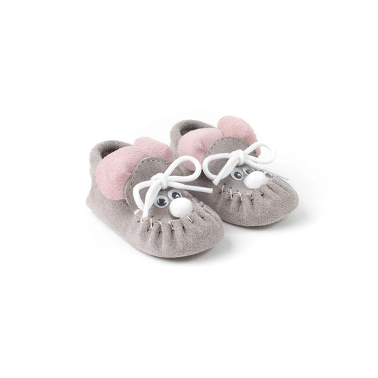 Bastien Infant Moccasins - Grey