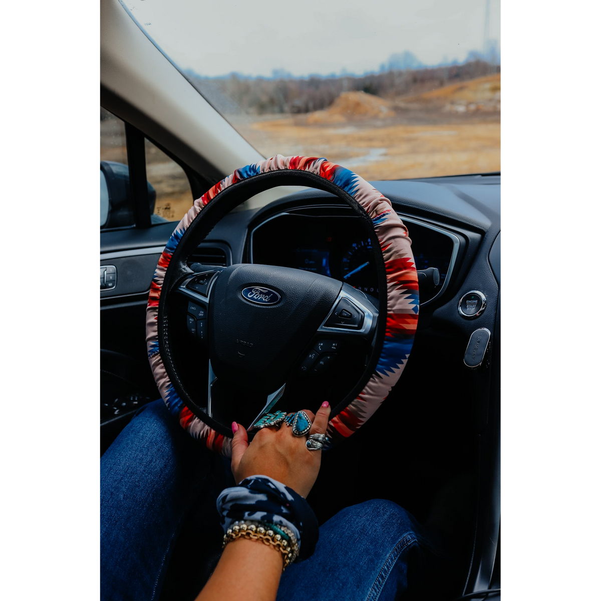 Front Porch Steering Wheel Cover - Assorted Colours - Irvine Tack & Western Wear