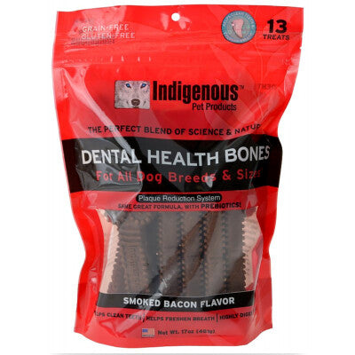 Indigenous Bones - 17oz - Smoked Bacon Dental Dog Bones