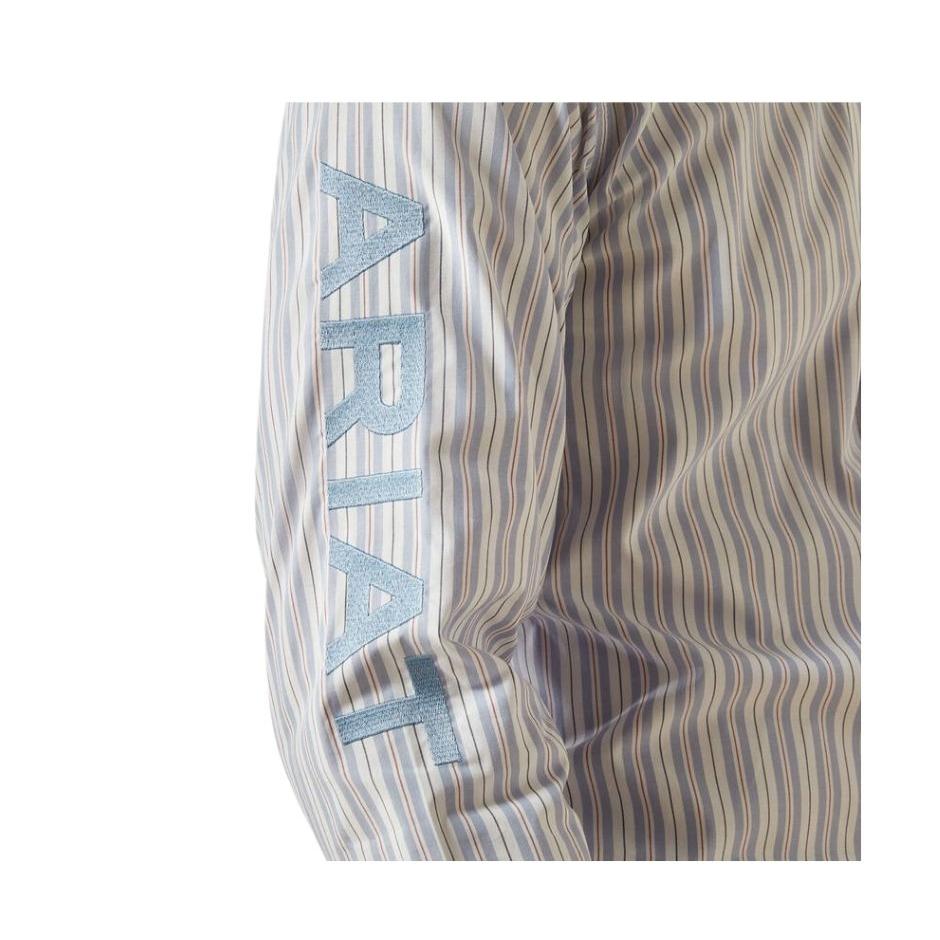 Ariat Men's Long Sleeve Pro Series Team Atlas Fitted Shirt- Blue/Dark Blue