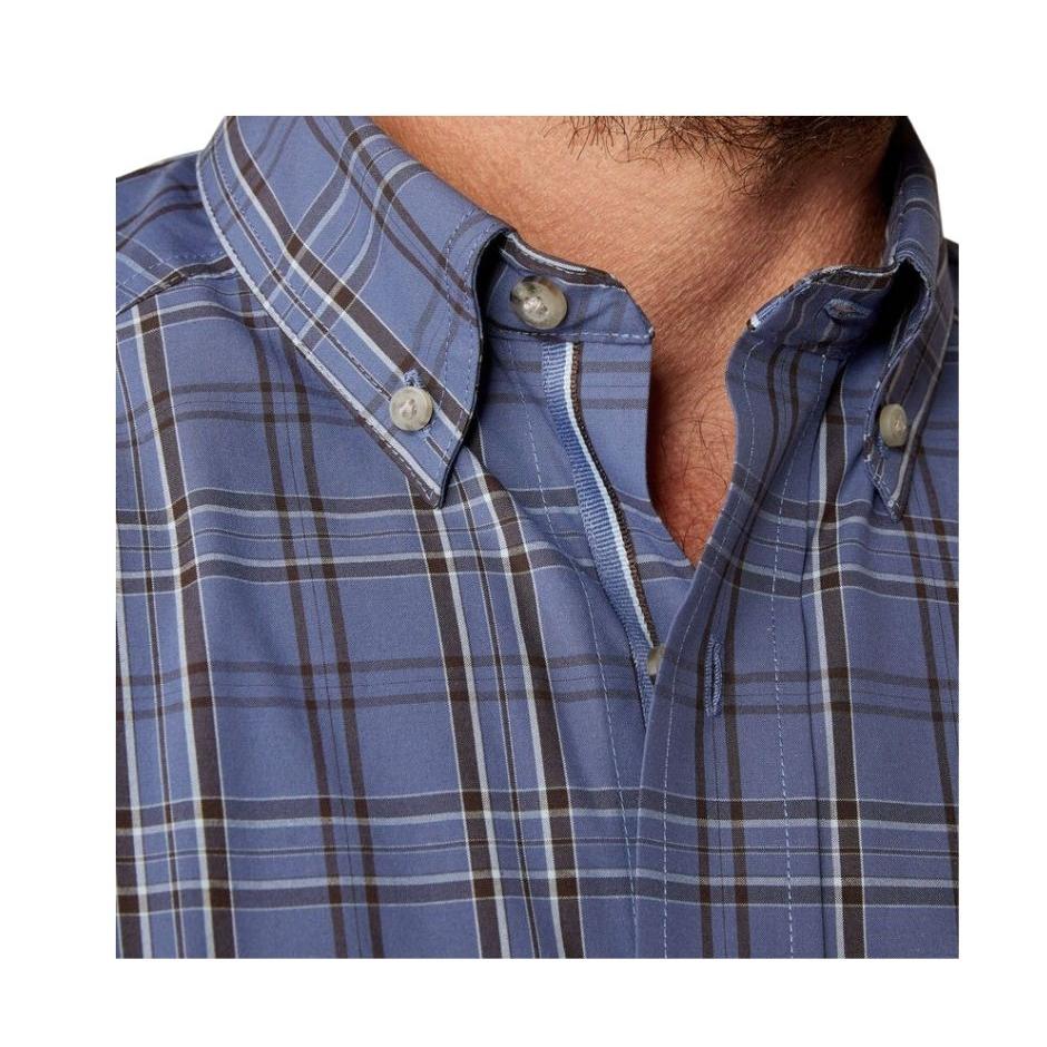 Ariat Men's Pro Series Creed Classic Fit  Long Sleeve Shirt- Grey Blue