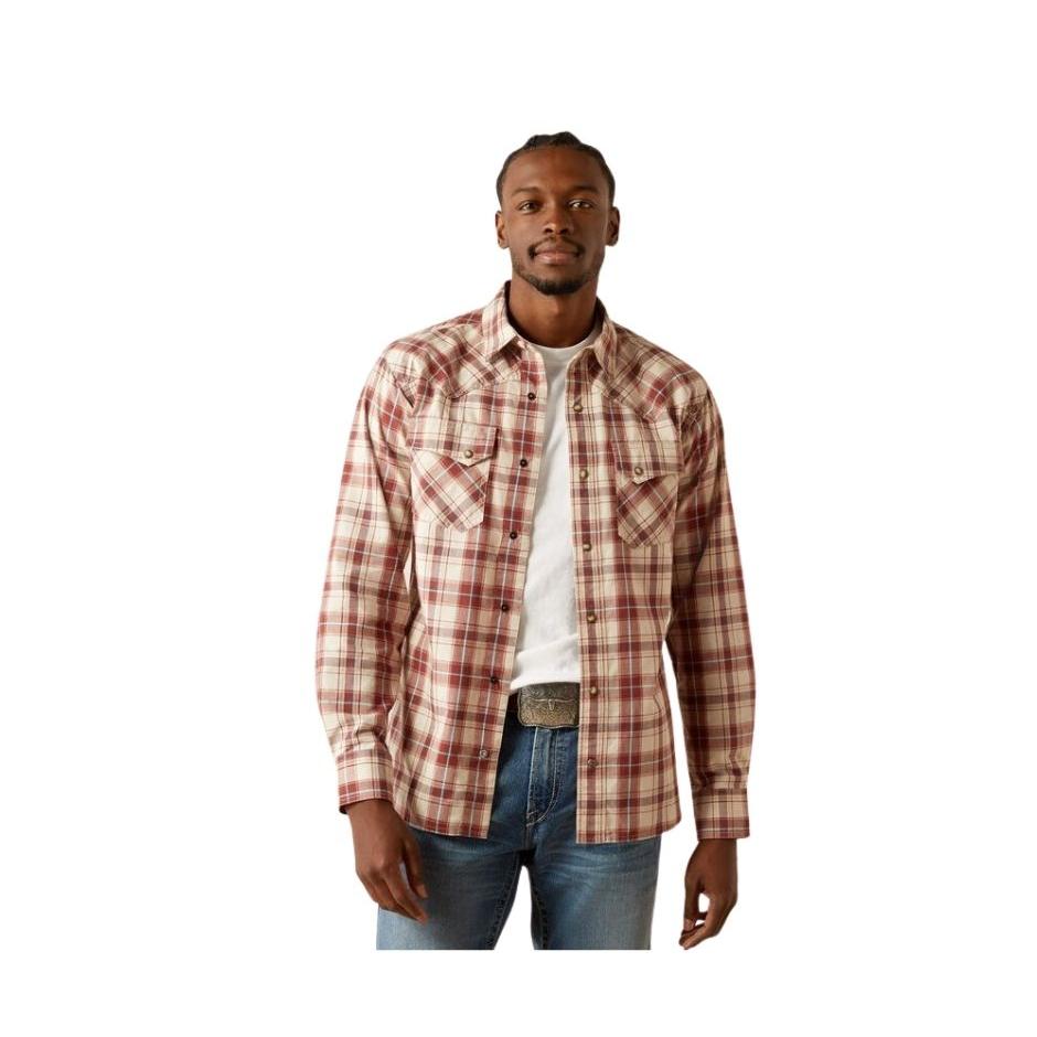 Ariat Men's Long Sleeve Hendricks Retro Shirt- Off White