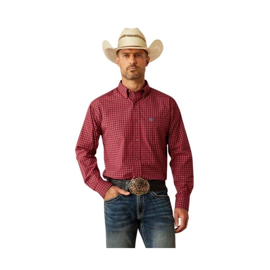 Ariat Men's Long Sleeve Pro Series Gadiel Classic Fit Shirt- Brick