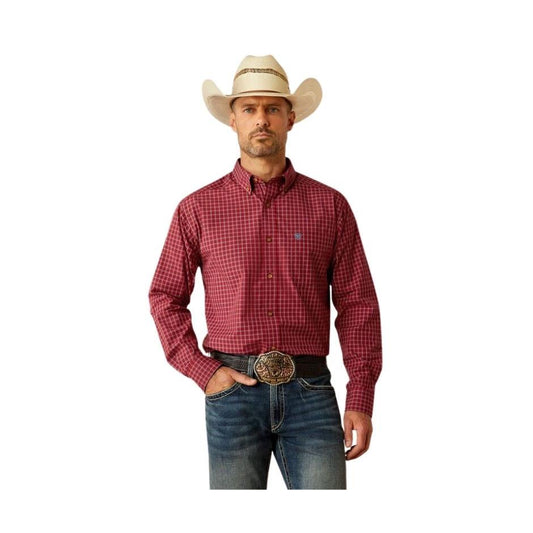 Ariat Men's Long Sleeve Pro Series Gadiel Classic Fit Shirt- Brick