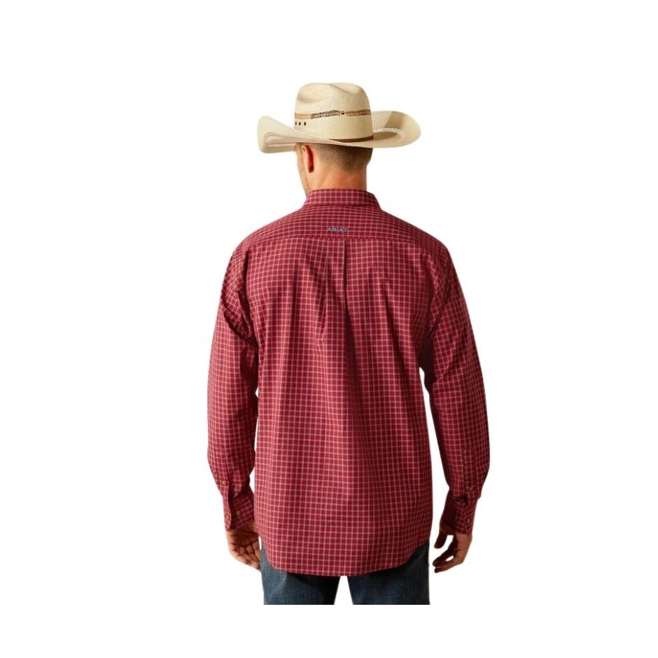 Ariat Men's Long Sleeve Pro Series Gadiel Classic Fit Shirt- Brick