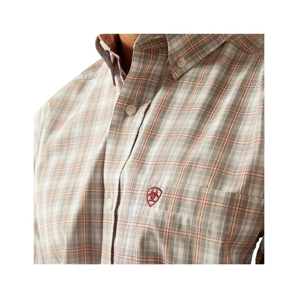 Ariat Men's Long Sleeve Pro Series Classic Fit Shirt - Grey