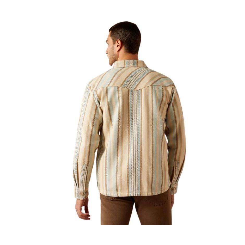 Ariat Men's Hartley Long Sleeve  Retro Fit Over Shirt - Khaki