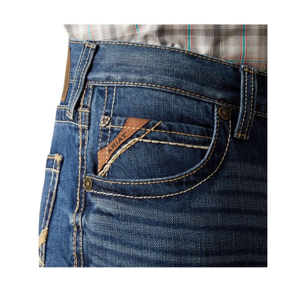 Ariat Men's M5 Straight Bucklin Straight Leg Jean- Pismo