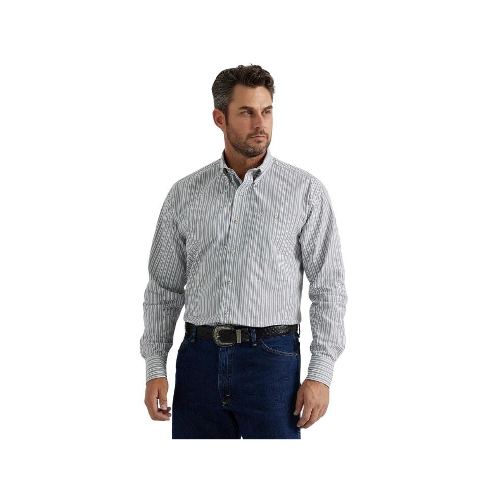 Wrangler Men's George Strait Collection One Pocket LS Shirt
