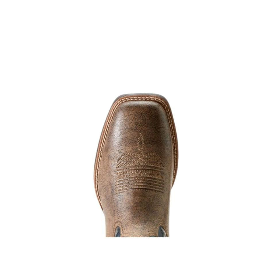 Ariat Men's Brush Creek Cowboy Boot - Stone/Royal Navy