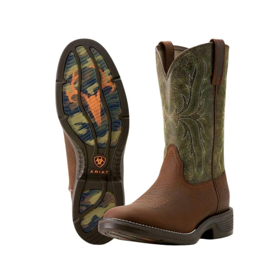 Ariat Men's Ridgeback Round Toe Cowboy Boots - Toffee Brown