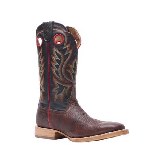 Durango Men's PRCA Collection Roughout Western Boots - Chestnut/Black Eclipse