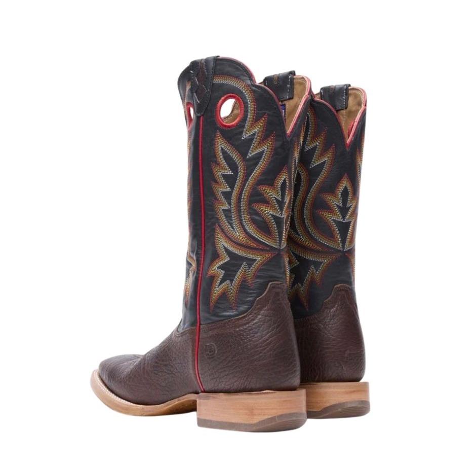 Durango Men's PRCA Collection Roughout Western Boots - Chestnut/Black Eclipse