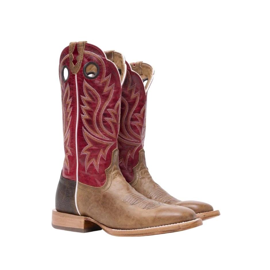 Durango Men's PRCA Collection Bison Western Boots - Sand Tobacco/Cayenne
