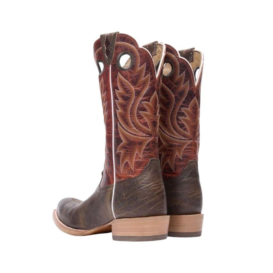 Durango Men's PRCA Collection Roughout Western Boots - Nicotine/Burnt Sienna