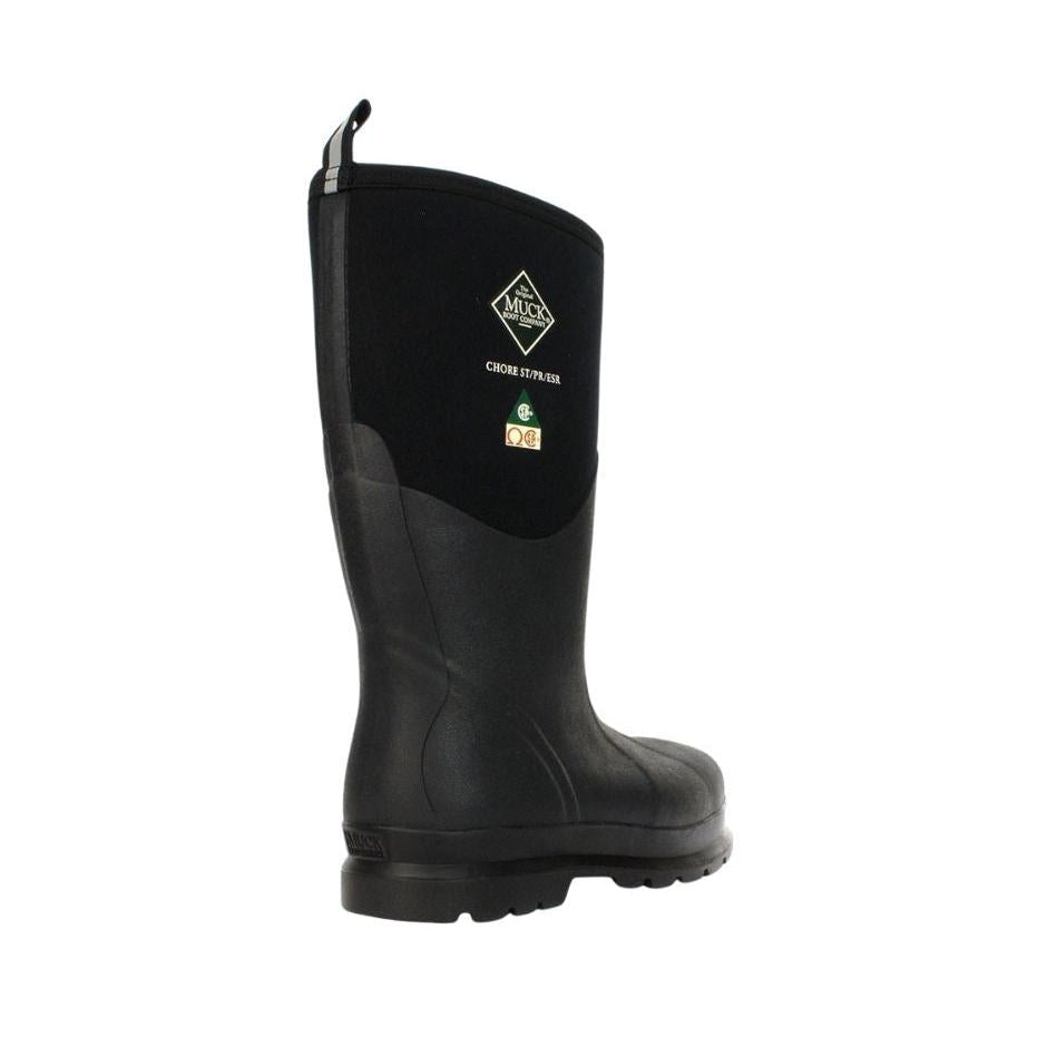 Muck Boots Tall Chore Steel Toe Fleece CSA - Black