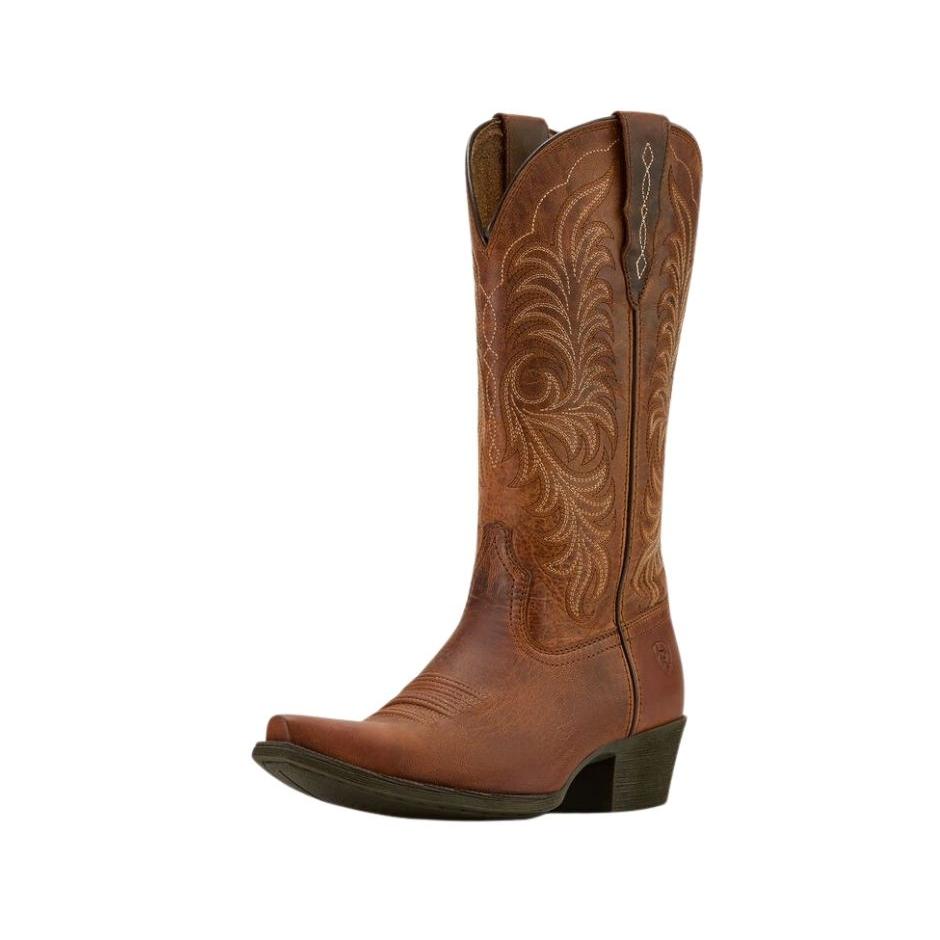 Ariat Women's Heritage X Toe Western Boot- Rich Oak