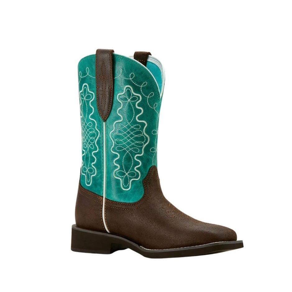 Ariat Women's Wide Square Toe Western Boot- Worn Hickory - Irvine Tack & Western Wear